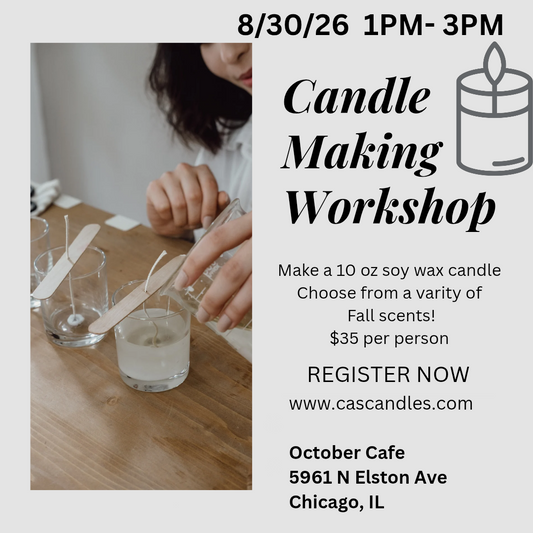October Cafe Candle Making 8/30/26