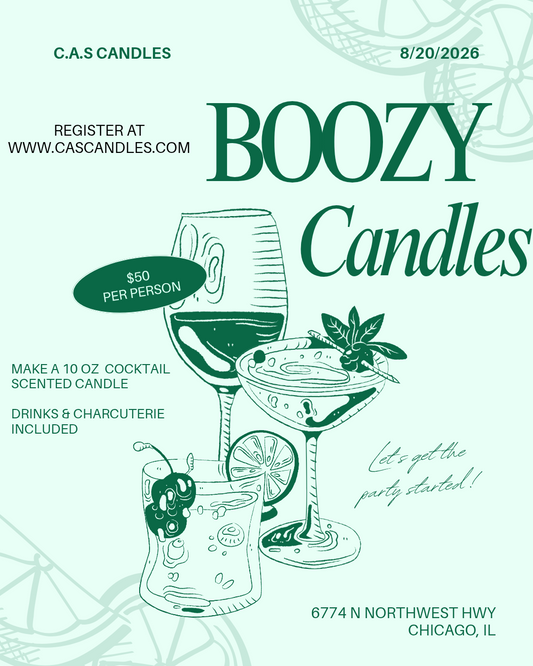 Boozy Candles 8/20/26  7PM -9PM